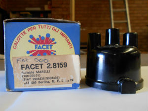 Fiat 500 Distributor cap Facet 2.8159 Suitable MARELLI (700 055 01) ( Fiat 9908338/9908336) FIAT 500 Berlina, D,F,L 1972